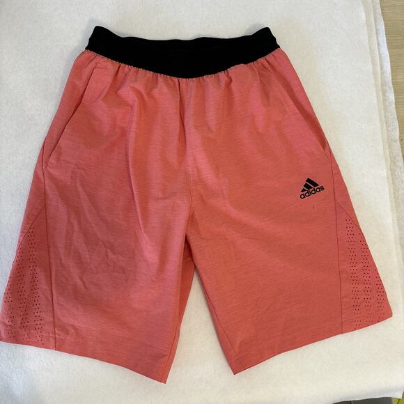 Adidas Mens Athletic Shorts Small Elastic Waistband‎ Side Vents Basketball - Picture 1 of 7